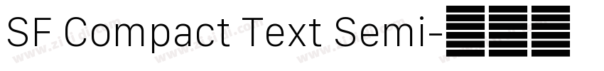 SF Compact Text Semi字体转换
